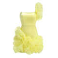Vestido de Festa Curto Transpassado Sensual com Babados