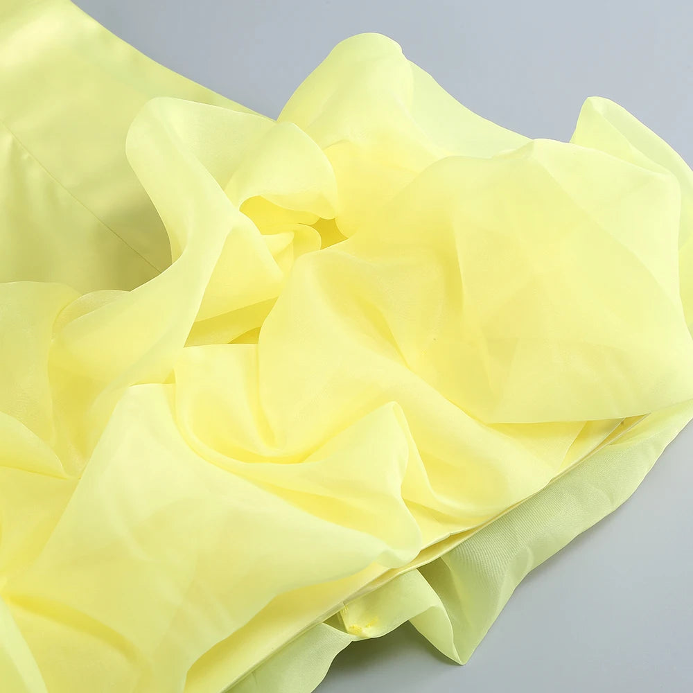 Vestido de Festa Curto Transpassado Sensual com Babados
