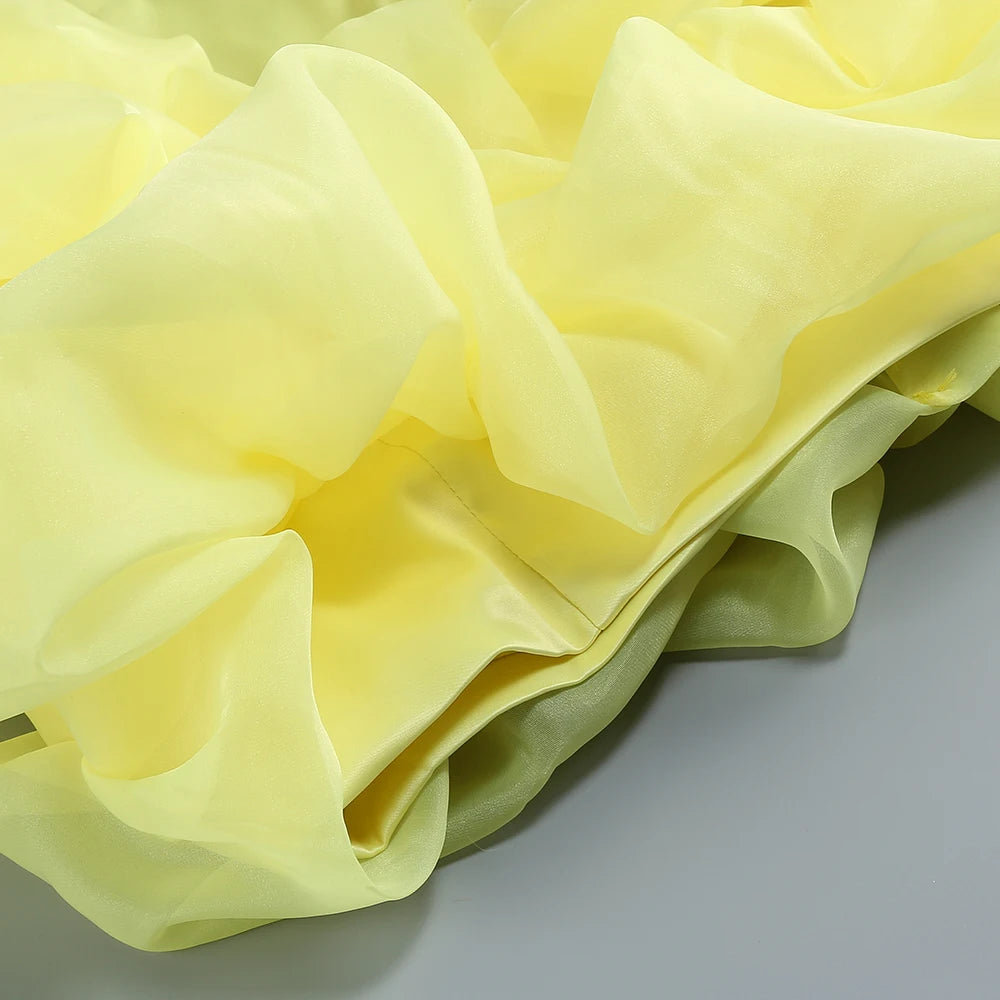Vestido de Festa Curto Transpassado Sensual com Babados